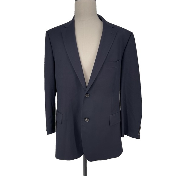 Hugo Boss Other - Hugo Boss Navy Wool Pasolini Movie Suit Jacket Designer Sport 48R See Notes